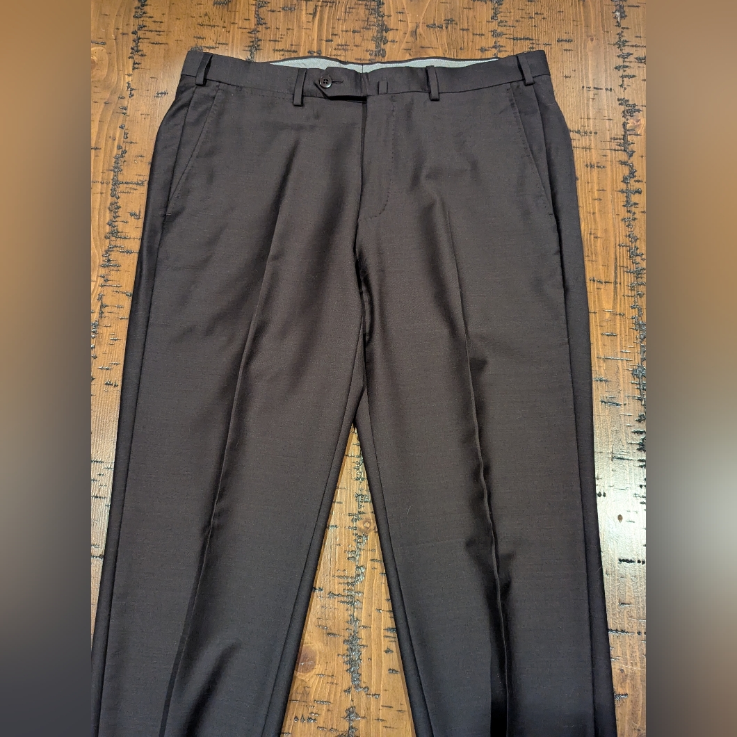 Ermenegildo Zegna 44cm, 35x31 Brown Dress Pants